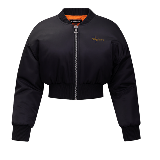 THE COMPOZERS™ CROPPED BOMBER JACKET